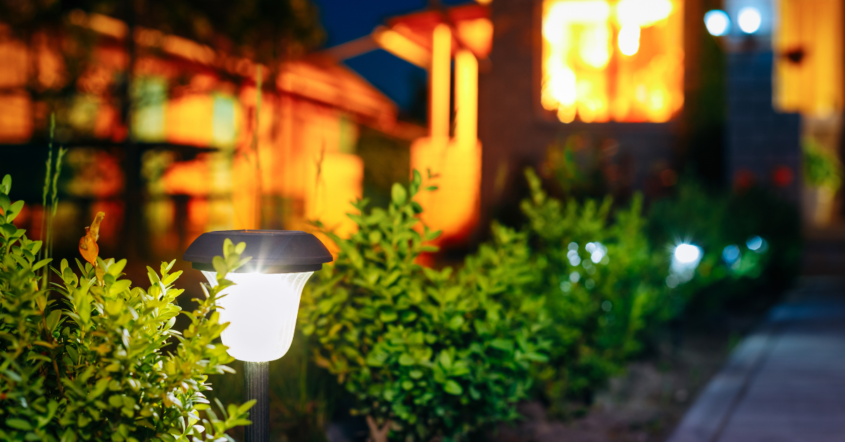 Solar-powered outdoor lighting ideas